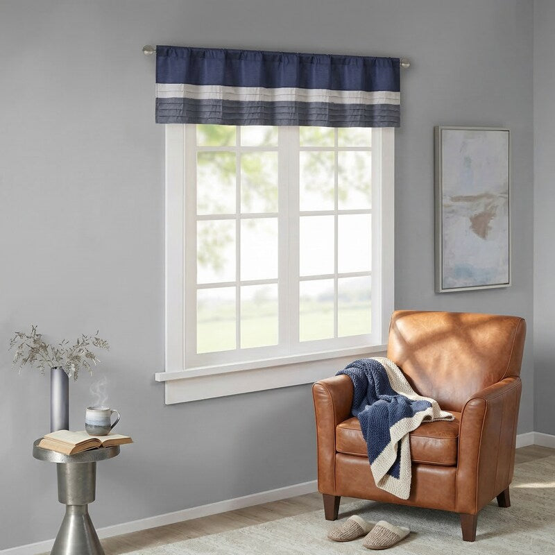 Madison Park Infinity Polyoni Pintuck Window Valance