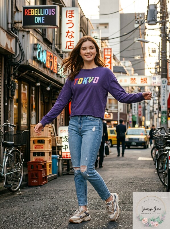 Rebellious One Juniors Tokyo Graphic T-Shirt