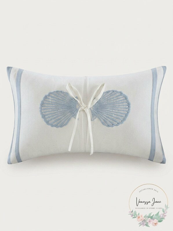 Harbor House Crystal Beach 12″ x 20″ Embroidered Oblong Decorative Pillow