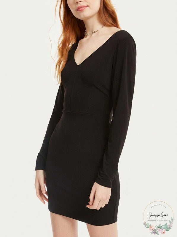 Crystal Doll Twisted Open-Back Dress, Size Medium