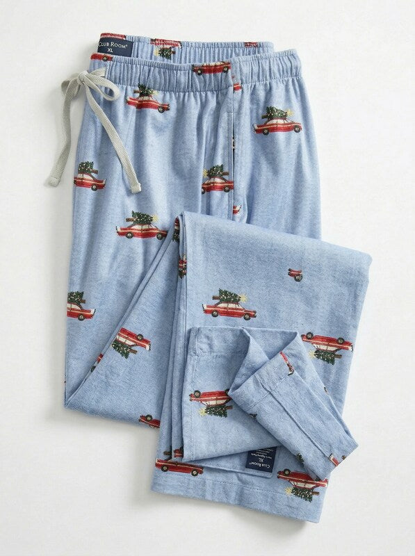 Club Room Mens Printed Pajama Pants, Size XL