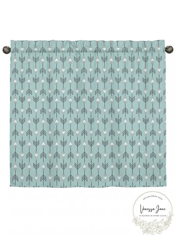 Arrow Print Window Valance Curtain For Sweet Jojo Designs Earth & Sky