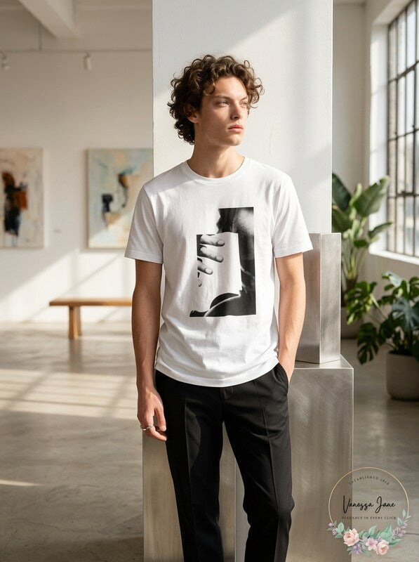 Hugo Hugo Boss Mens Picture in Picture Graphic T-Shirt Size, XL