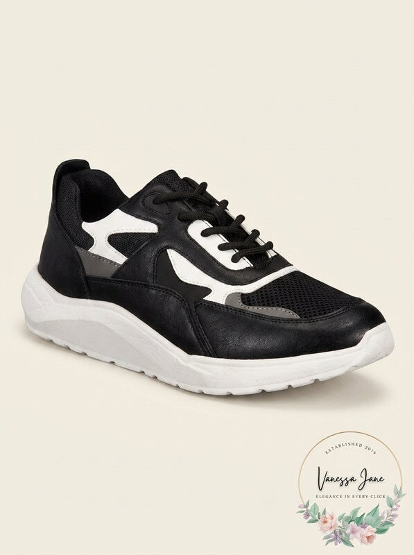Kingside Mens Phillip Dad Sneakers Mens Shoes Black/White Size 12M