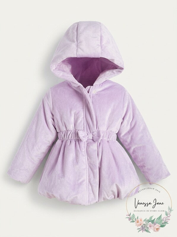 First Impressions Baby Girls Velvet Bubble Coat, 6/9 Months