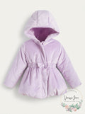 First Impressions Baby Girls Velvet Bubble Coat, 6/9 Months