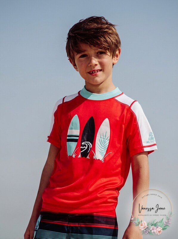 Laguna Little Boys Summer Stripe Swim Shirt, Size 7