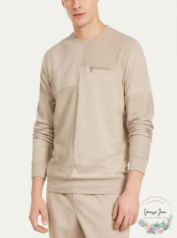 Inc Mens Pattern-Blocked Sweatshirt, Size XS