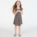 Epic Threads Super Soft Little Girls Geo-Print Fit and Flare Dress, Size 5