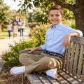 Nautica Boys  Logan Belted Twill Pants, Size 8