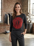 DKNY Womens Logo Sweater, Size Medium