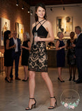 Emerald Sundae Juniors Strappy Sequined Bodycon Dress, Size 3
