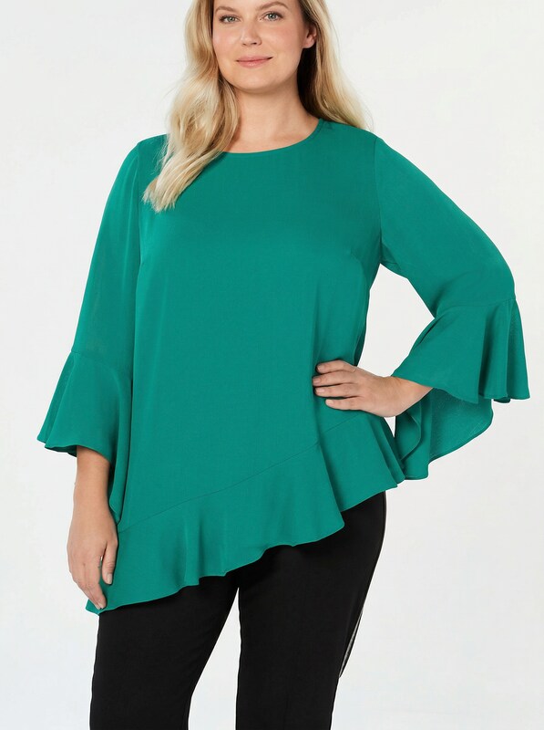 Alfani Women's Plus Size Asymmetrical Bell-Sleeve Top, Size 0X