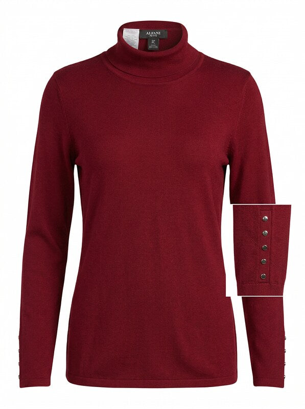 Alfani Petite Turtleneck Sweater, PL