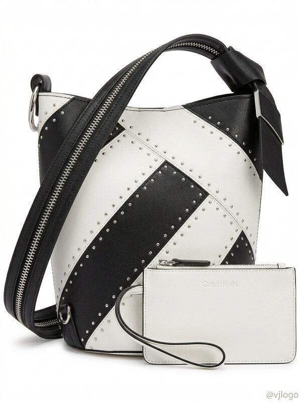 Calvin Klein Karsyn Studded Convertible Hobo