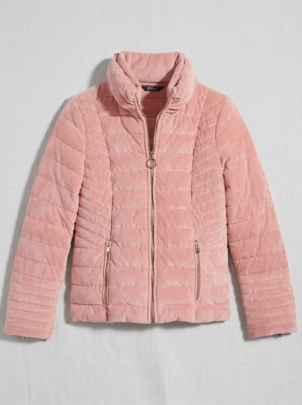 Guess Kids Velvet Stretch Down Jacket, Size Small/8