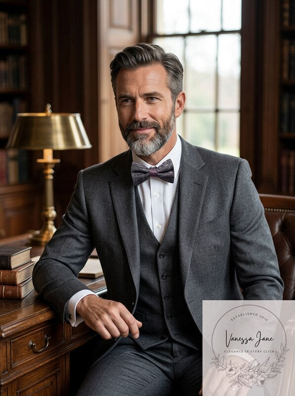 Ryan Seacrest Distinction Mens Reversible Pre-Tied Bow Tie