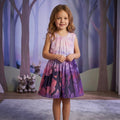 Disney Girls Frozen Motif Sunset Dress, Size 4