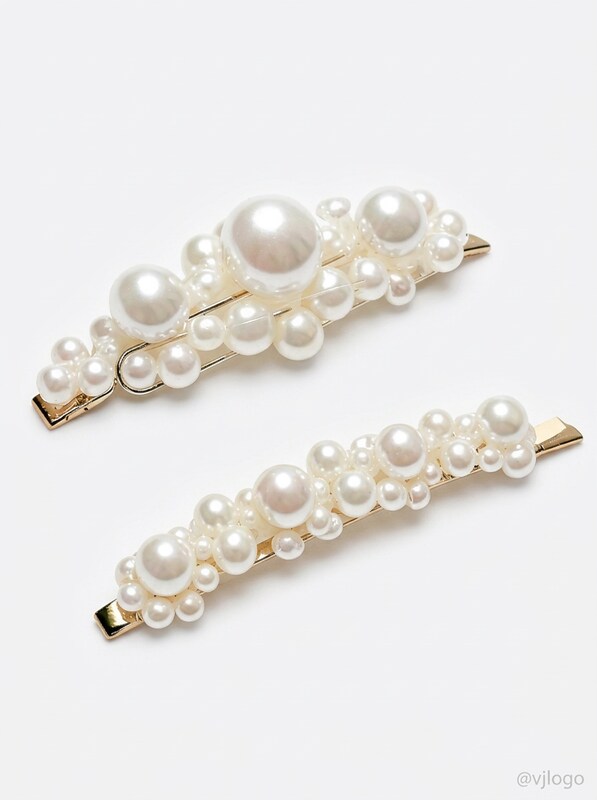 Inc Gold-Tone 2-Pc. Set Imitation Pearl Flower Bobby Pins