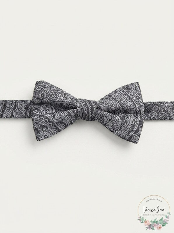 Ryan Seacrest Distinction Mens Atwood Pre-Tied Bow Tie, Gray