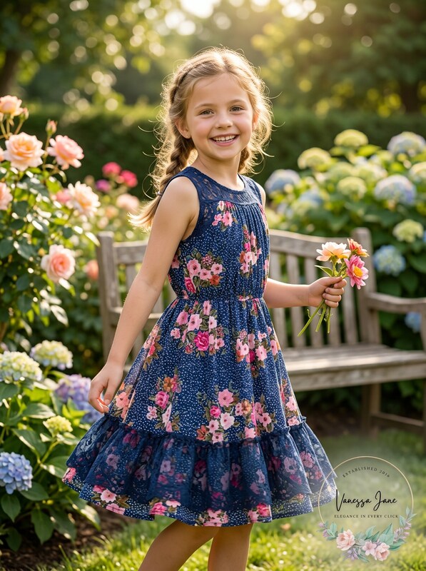 Epic Threads Girls Floral Challis Dress