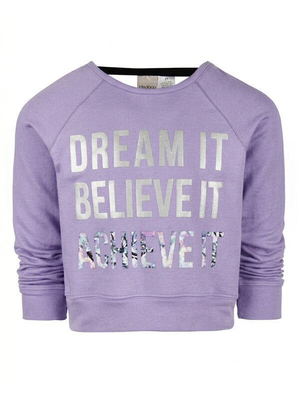 Ideology Toddler Girls Dream-Print Sweatshirt, Size 2T