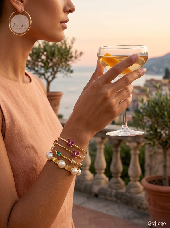 Thalia Sodi Gold-Tone 4-Pc. Set Imitation Pearl and Crystal Bangle Bracelets