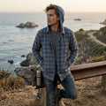 Hurley Mens Crowley Washed Hooded Long Sleeve Shirt, Size Small