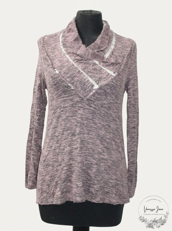 Style & Co Petite Cowl-Neck Top, Size PXL