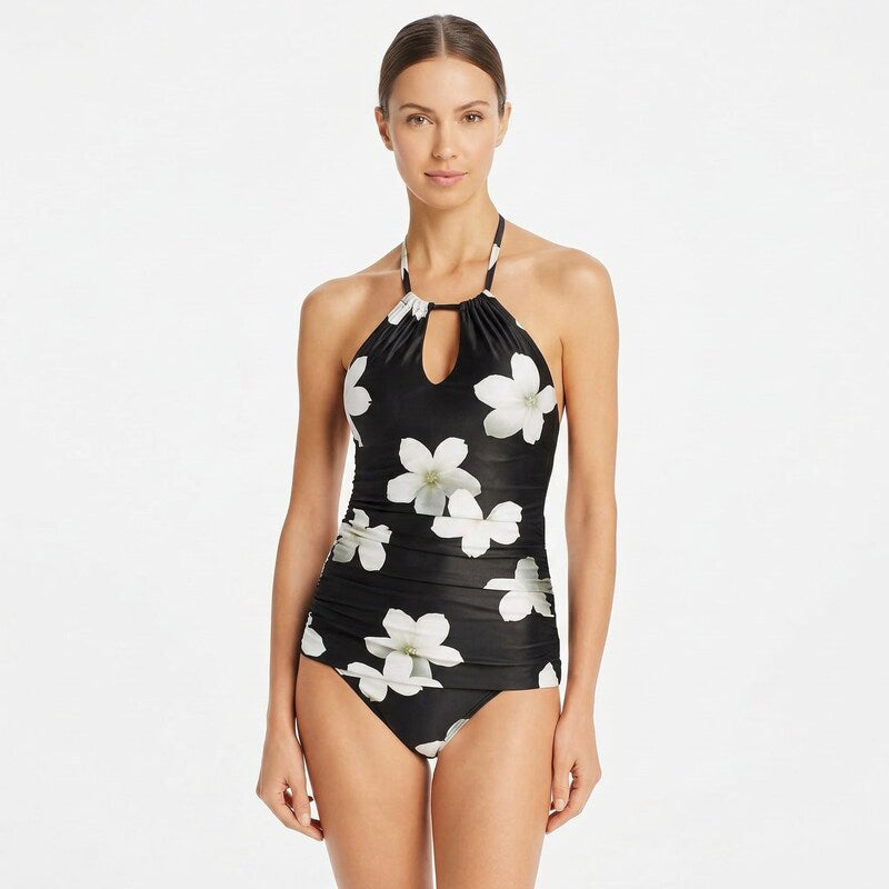 Lauren Ralph Lauren Villa Floral Halter Tankini Top, Size 16
