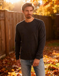 Lucky Brand Mens Thermal Crewneck Tee, Size Small