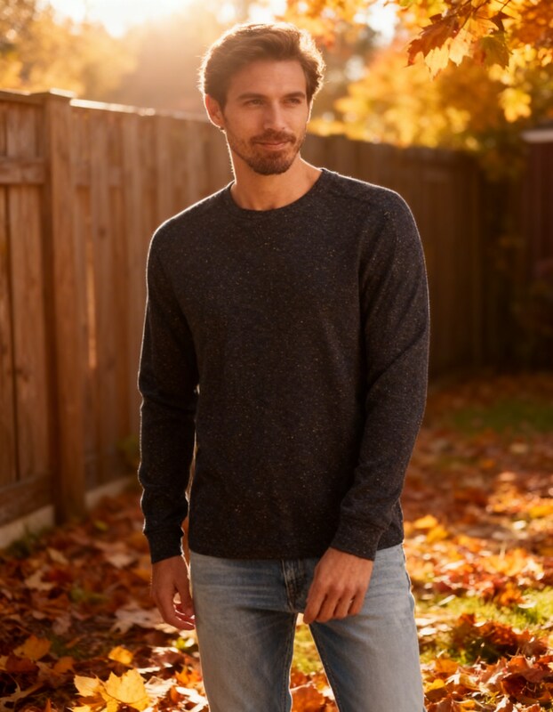 Lucky Brand Mens Thermal Crewneck Tee, Size Small