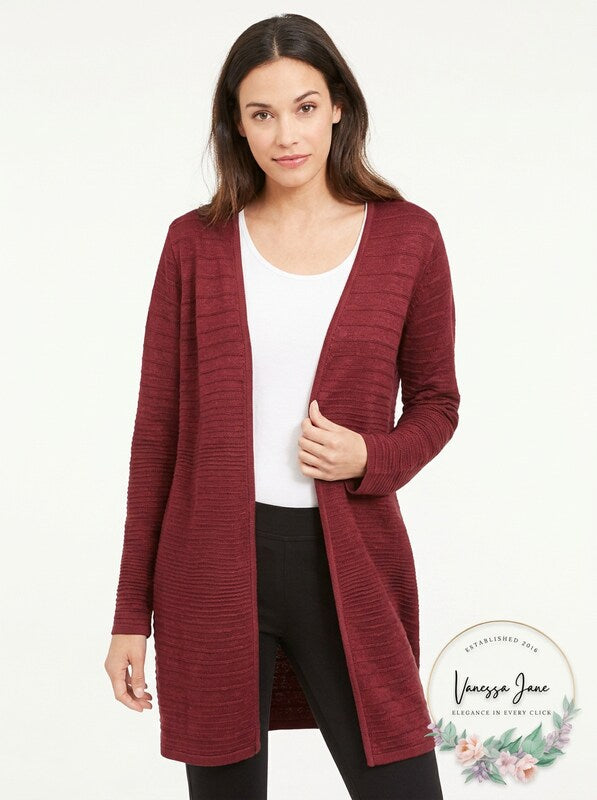 Alfani Metallic Open-Front Cardigan, Size Medium