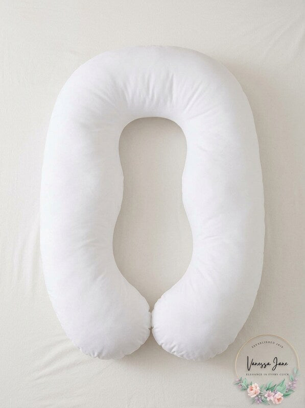 Cheer Collection Hypoallergenic Down Alternative Pregnancy U Shaped Body Pillow