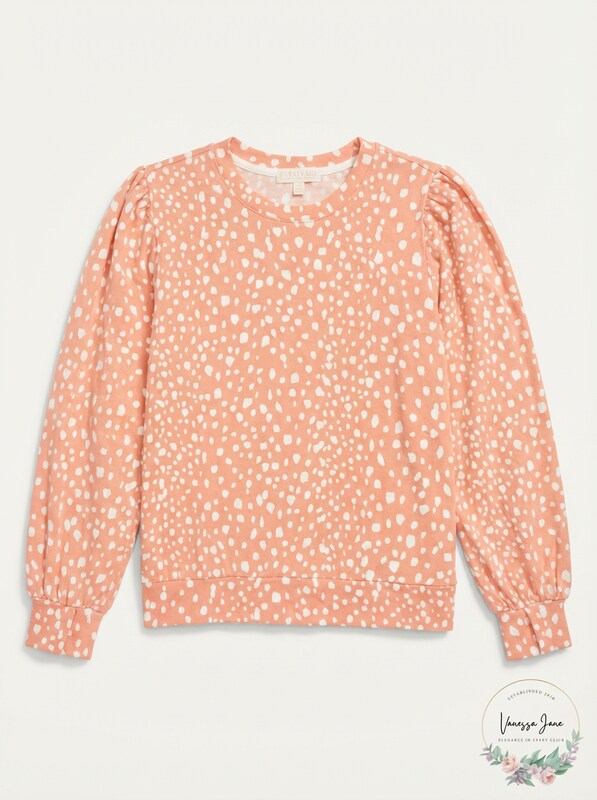 Pj Salvage Crystal Cove Printed Long Sleeve Top