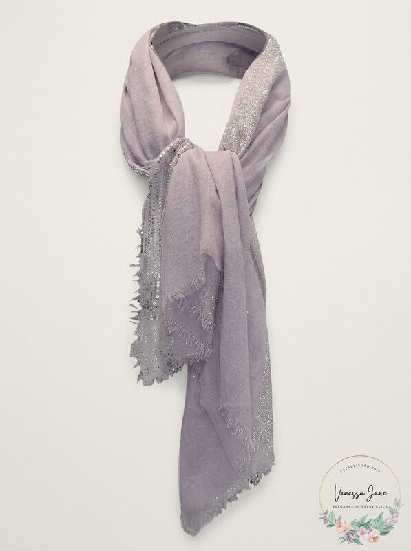 I.N.C. Ombré Metallic Foil Oversized Square Scarf