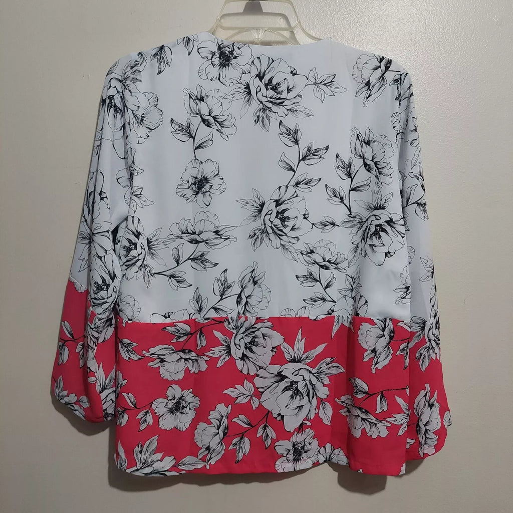 Alfani Women's Petite Printed Zip-Front Top, Size PM