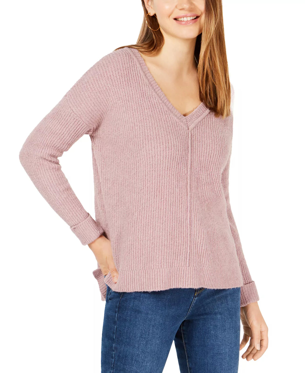 Hippie Rose Juniors Mossy Ribbed-Knit Tunic Top, Size XL