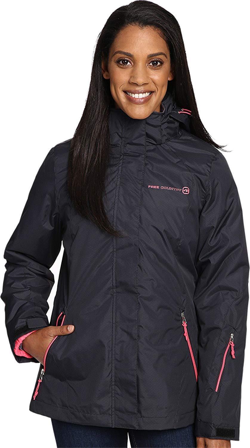 Free Country Womens System Jacket with Lattice Print , Size 1X