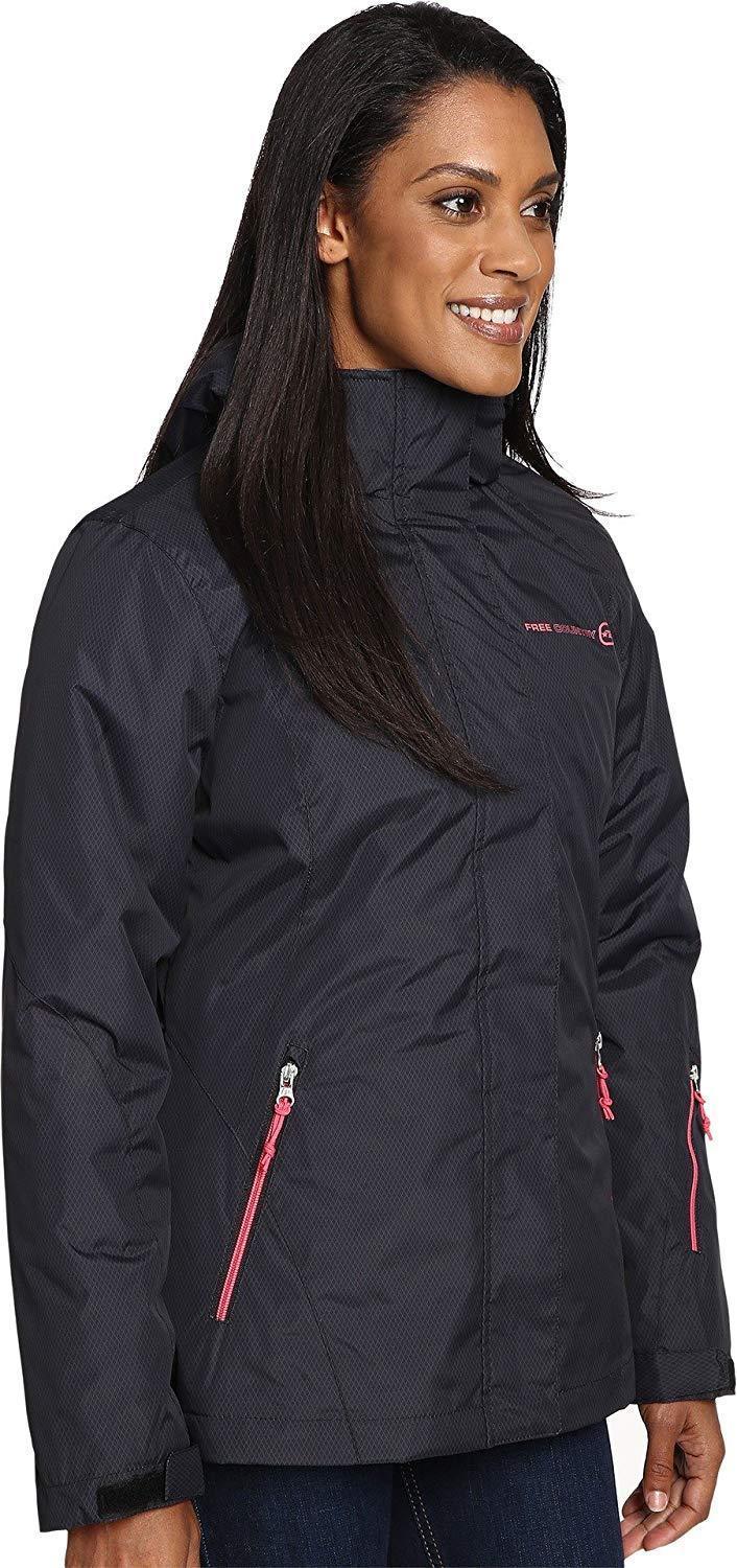 Free Country Womens System Jacket with Lattice Print , Size 1X