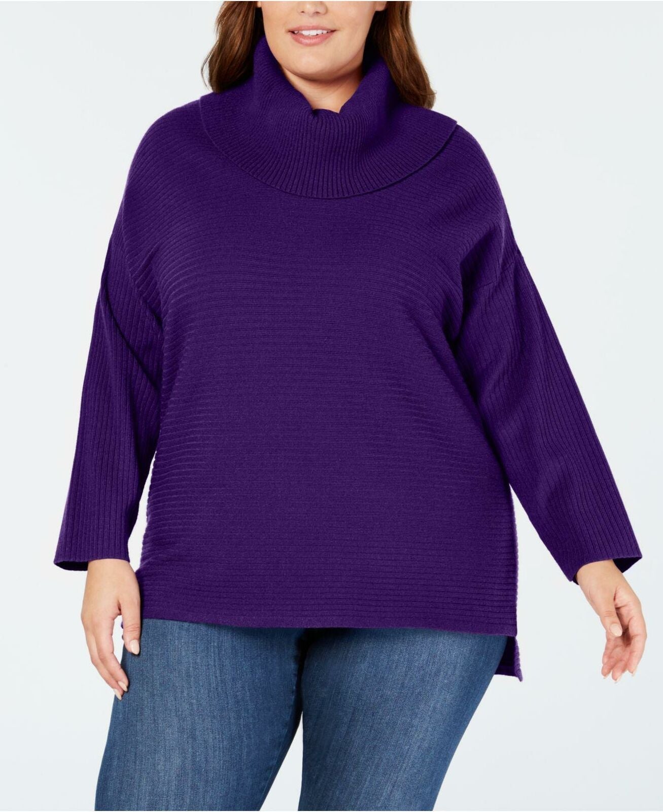 Style & Co Plus Size Cowl-Neck Sweater