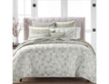Hudson Park Collection Facets Duvet Cover Set, King, Light Gray