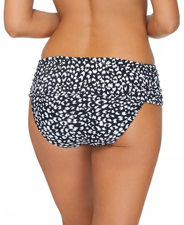 Island Escape Animal Kingdom Tahiti Printed Bikini Bottoms, Size 16