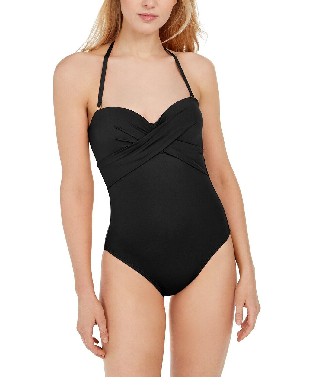 Kate Spade New York 271373 Womens Underwire Bandeau One-Piece Swimsuit Size M