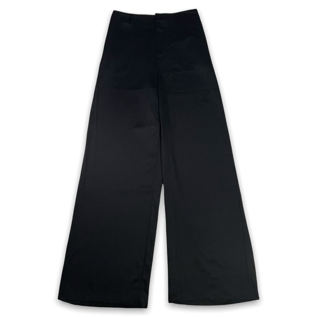 Danielle Bernstein Satin Pants-Black/Size 18W