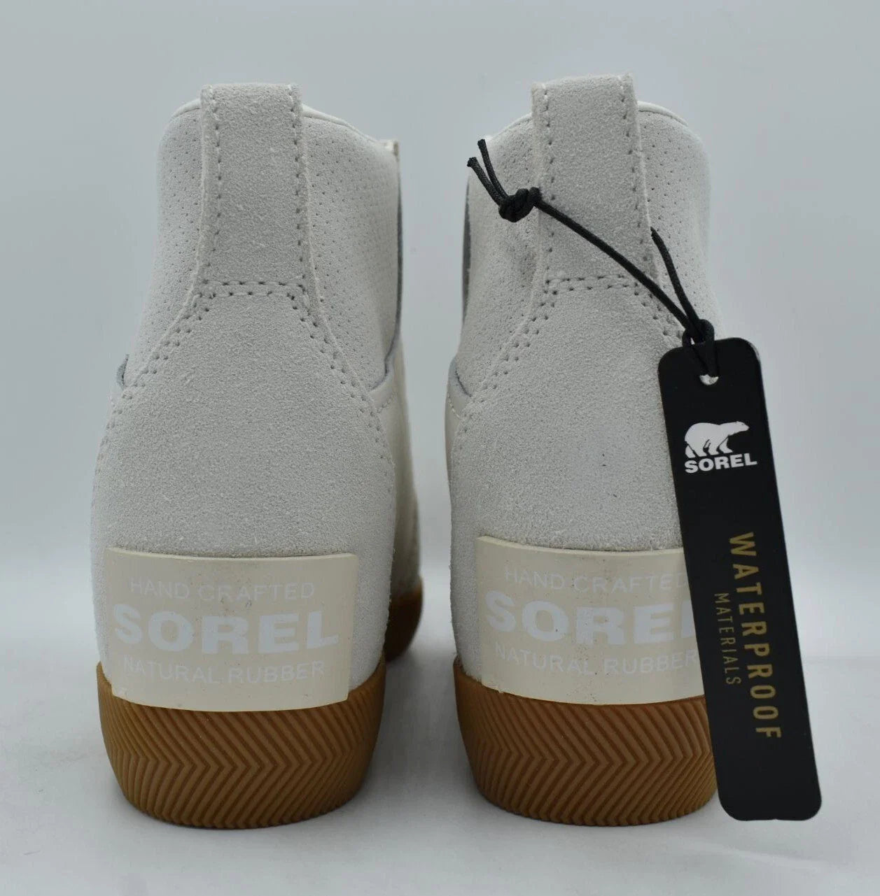 SOREL Out N About Pull-on Wedge Womens Shoes Sea Salt/Gum 2 : 8.5