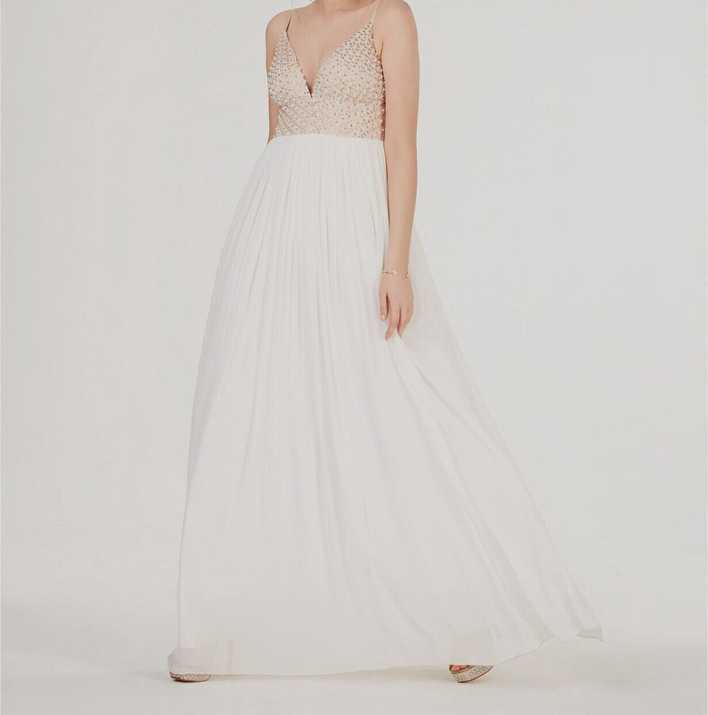 Speechless Juniors Embellished Tulle-Underlay Gown, Size 11