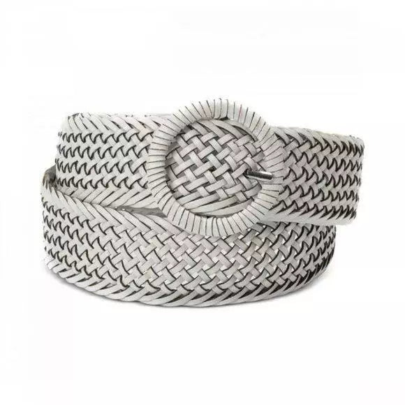 International Concepts Woven Braid Wrapped Buckle Belt