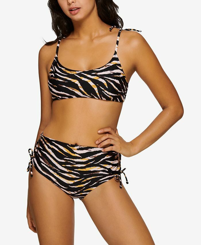 Hula Honey Juniors Eternal Animal Bralette Bikini Top, Size Xs