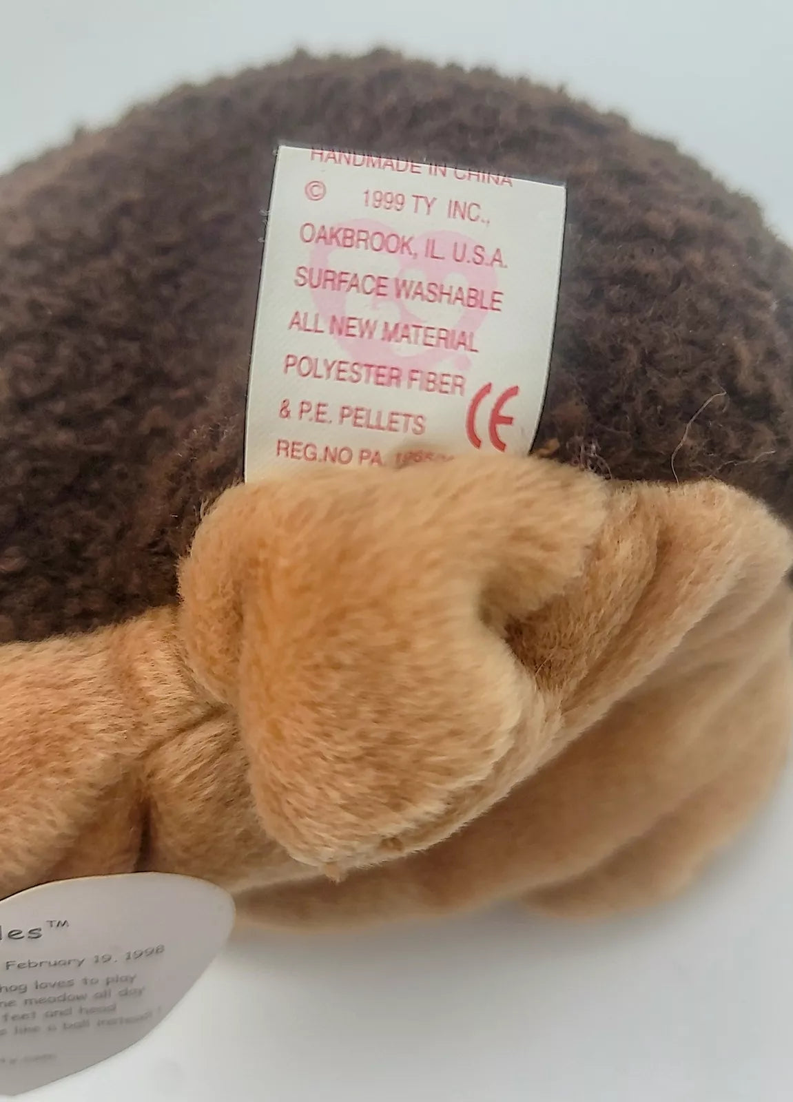 Ty Beanie Babies Prickles the Hedgehog Mint With Tag Errors Ultra Rare